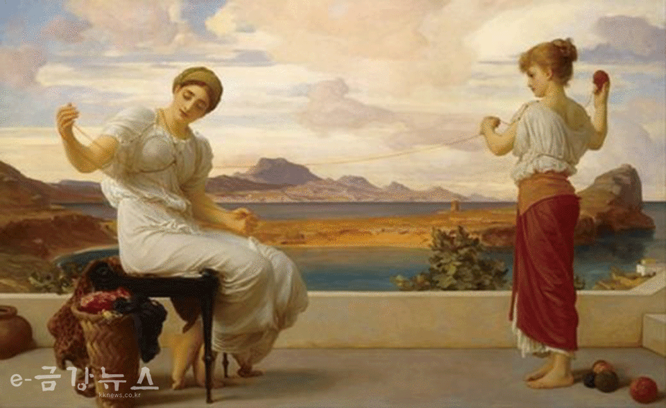 프레더릭 레이턴  Lord Frederic Leighton, 영국1830년~ 1896년oil on canvas 100.3 x 161.3 cm 1878Art gallery of New South Wales 시드니, 오스트레일리아